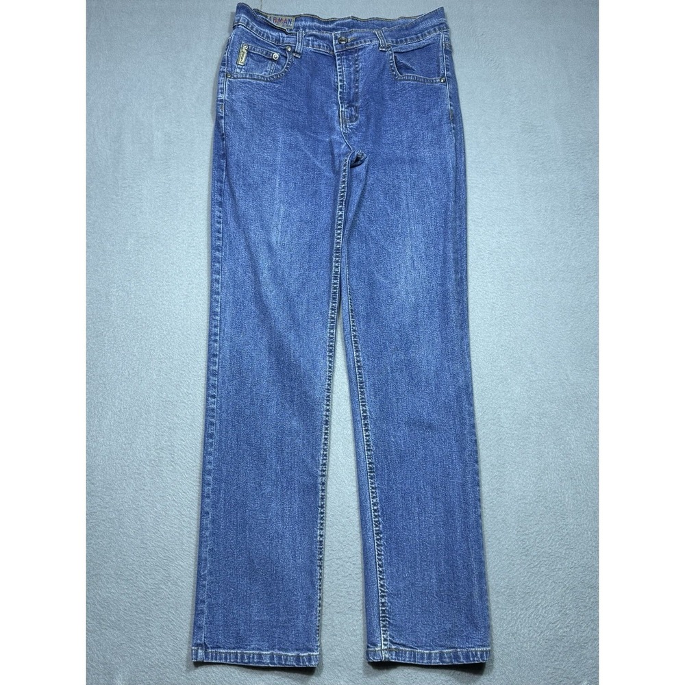 Armani Jeans Mens 30x32 VTG Y2K Straight Leg Slim Fit City Retro Streetwear